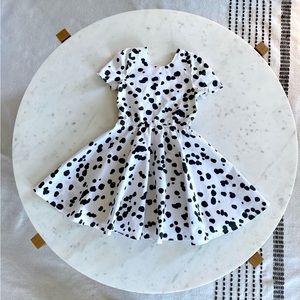 Size 6 Girls Dalmatian print twirly dress